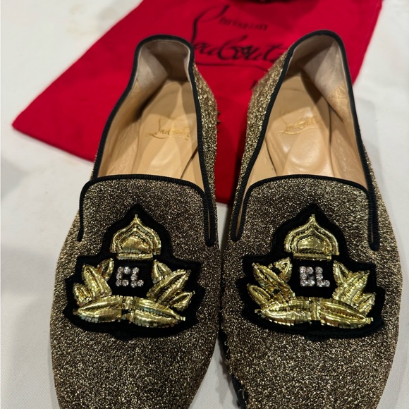 Authentic Christian Louboutin crystal embellished loafers - Picture 9 of 13